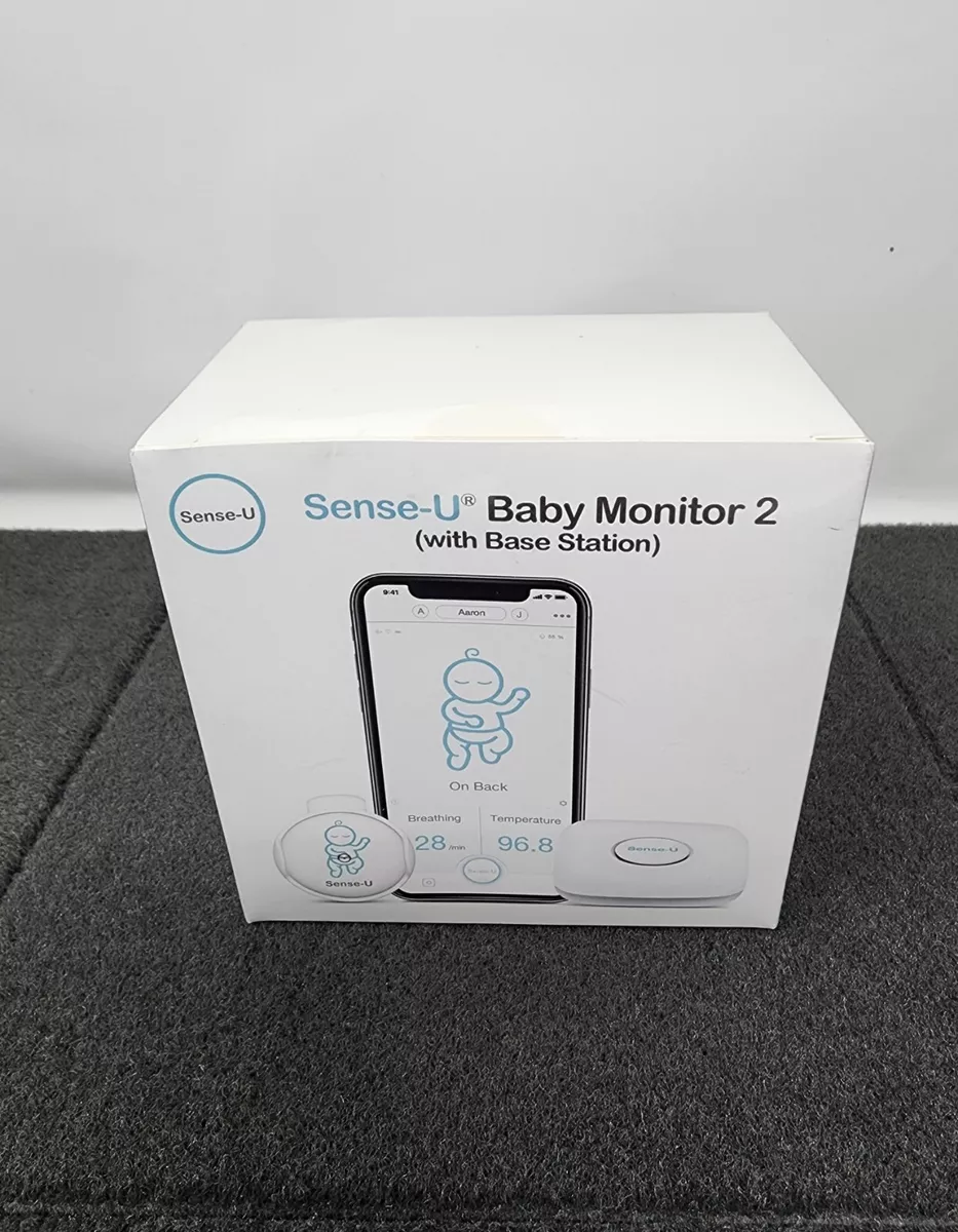Sense U Baby Monitor 2 W Base Station Checks Breathing Movement