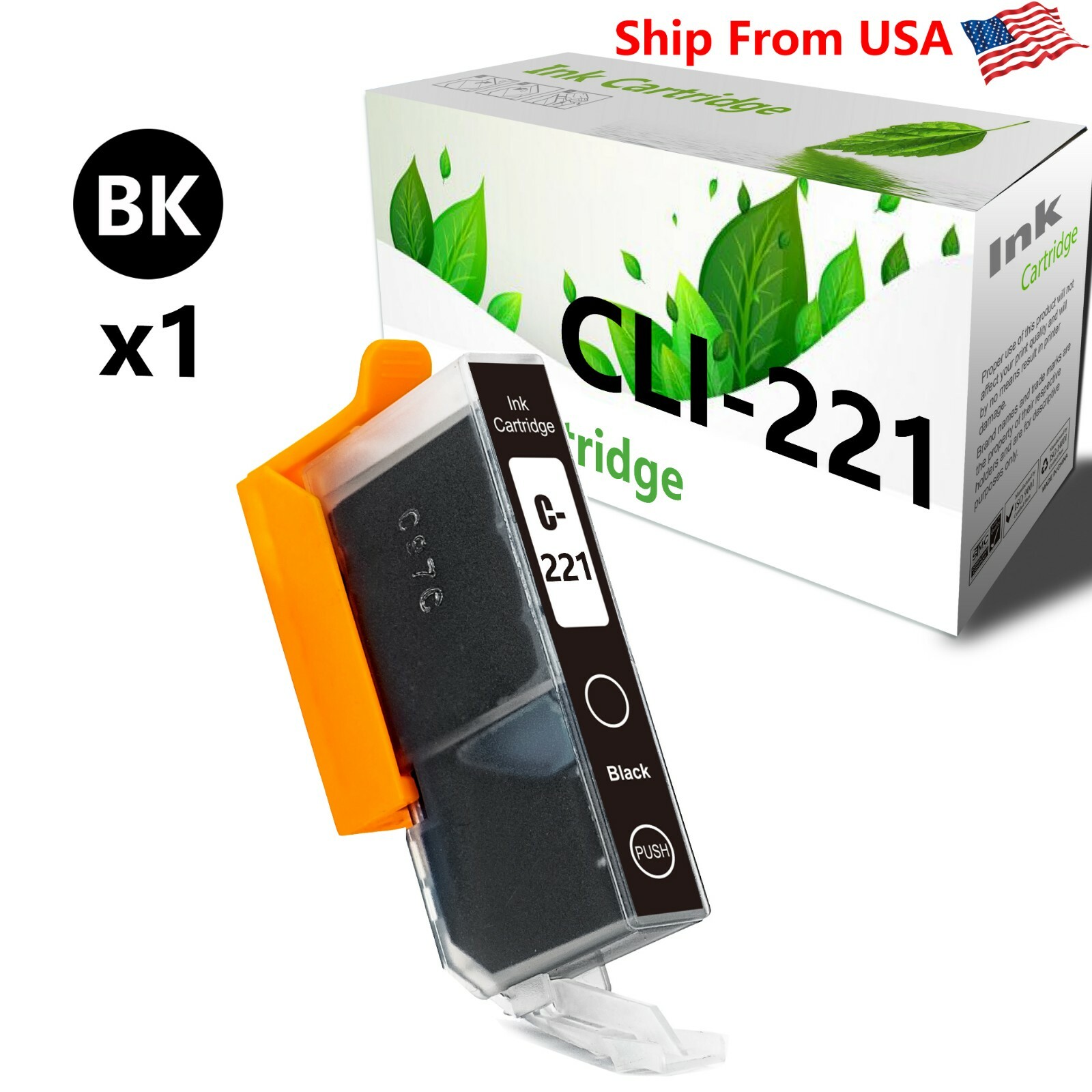 CLI221 Cyan Ink Cartridge (1 Pack) - Compatible With Canon PIXMA IP3600, IP4600 & More