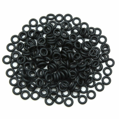 Black NBR O-Ring Sealing Washer 6x2.65mm 200pcs