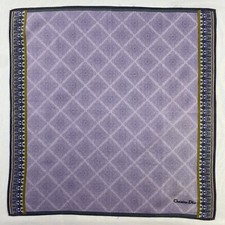 Vintage Christian Dior Handkerchief Pocket Square Bandana Neckerchief