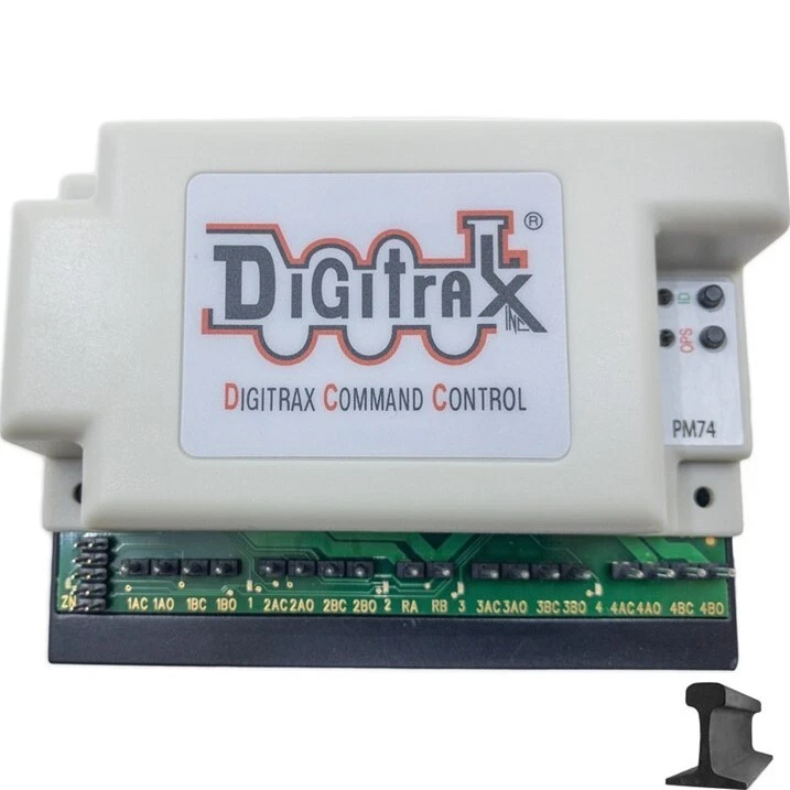 Digitrax ~ Neu 2025 ~ PM74 Quad Leitungsschutzschalter mit LocoNet ~ ersetzt PM42
