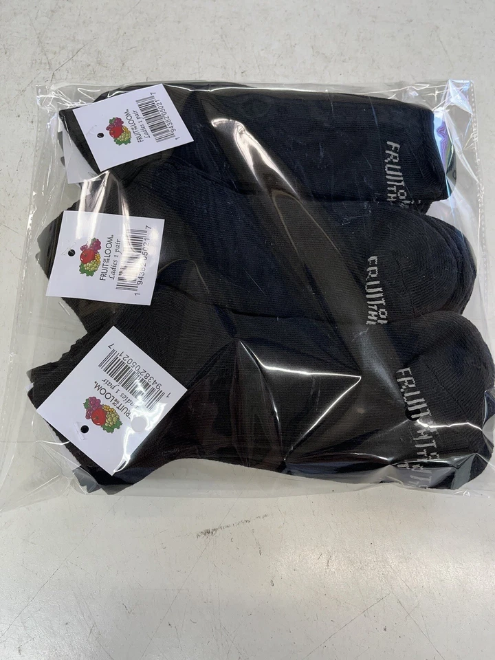 Calcetines al tobillo Fruit of the Loom para mujer y mujer 12 pares NUEVOS CON ETIQUETAS suela acolchada Foto 4 de 4