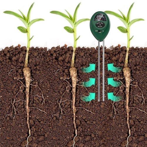 3-Way Soil Moisture Meter Tester Pen Hygrometer Detector Plant PH Testing Tool - Picture 3 of 16