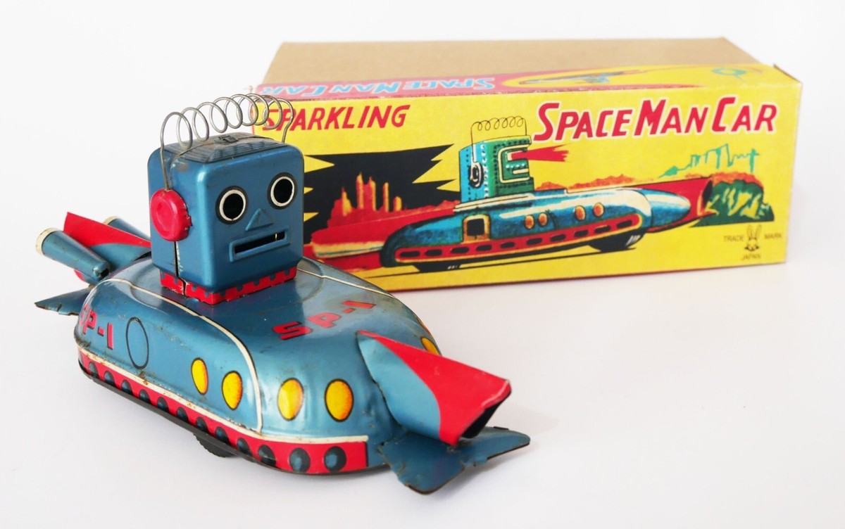 当時物　空箱　50s ヴィンテージ　GALAXY SPACEMAN ボックスのみ 1950S USAGIYA JAPAN SPACEMAN ROBOT SP-1 SPACESHIP 6.5