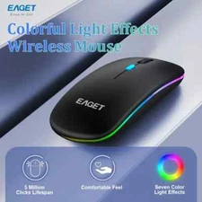 【NEW】EAGET ERGONOMIC WIRELESS MOUSE, 2.4G & BLUETOOTH WIRELESS W/ ADJUSTABLE CPI
