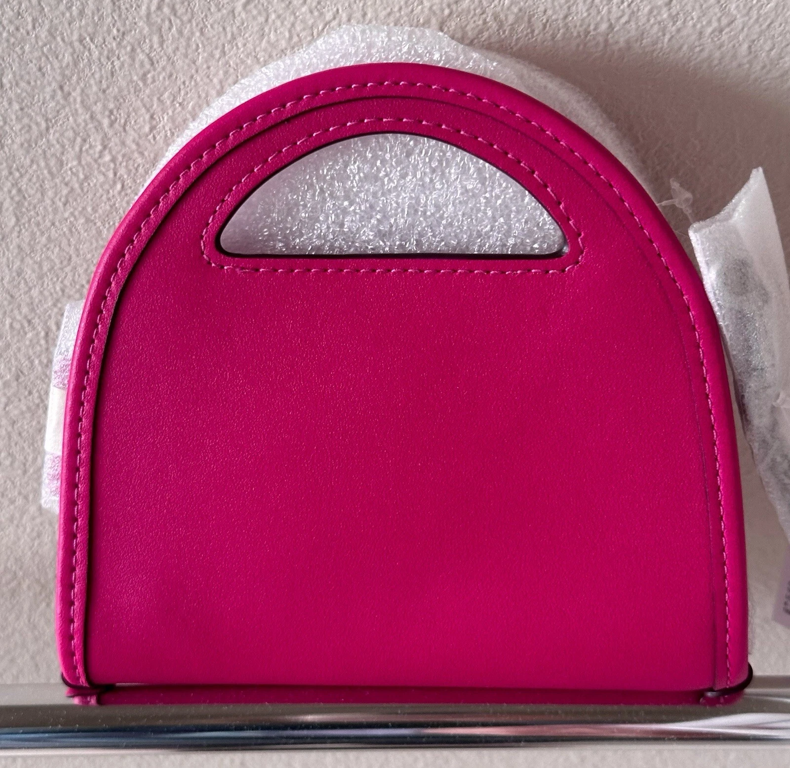 Coach Dragonfruit custodia a tracolla in pelle con manico superiore CT879 NUOVA CON ETICHETTE