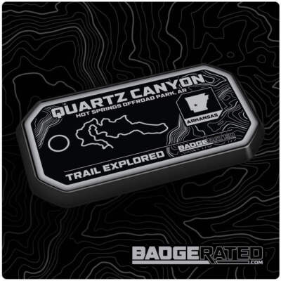 Quartz Canyon Trail Badge (Hot Springs Off-Road Park, AR)