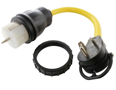 30 Amp NEMA TT-30P to CS6364 Flexible Transfer Switch Adapter by AC WORKS 