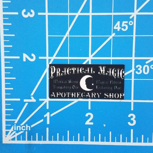 Miniature Practical Magic Sign Railroad or Dollhouse Picture Mini Wall Art Print - Picture 2 of 6