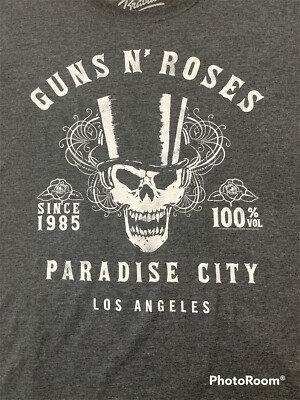 Preowned Bravado Guns N” Roses Paradise City Los Angels T-Shirt