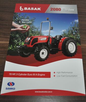 Basak 2080 Garden Tractor Turkey Brochure Prospekt