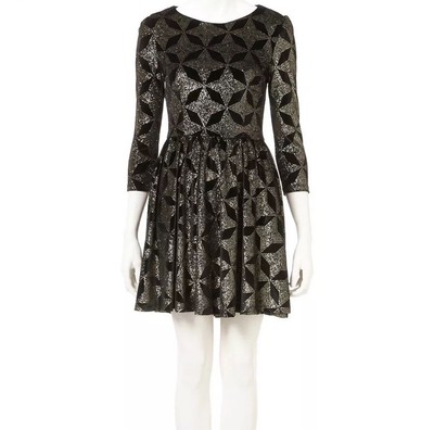 topshop velvet star dress