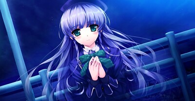 Anime girls visual novel ushinawareta mirai wo Custom Gaming Mat Desk