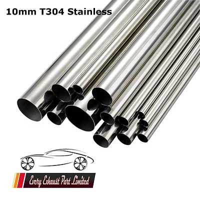 SMOOTHFLOW 10mm x 1mm Wall T304 Stainless Steel Tube 1000mm (40") Long Repair Pipe