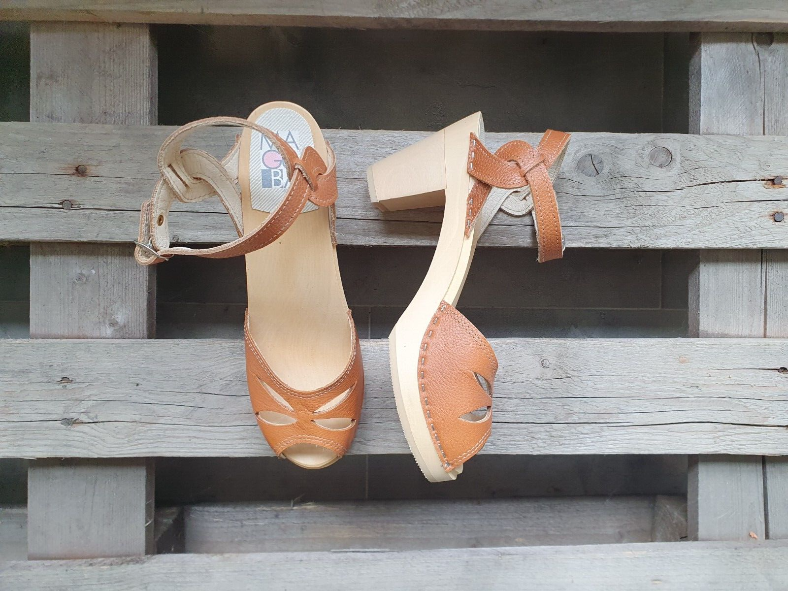 Swedish Maguba Rio Brown Clog Sandals in US Women’s 11 / EU 41 Size-image
