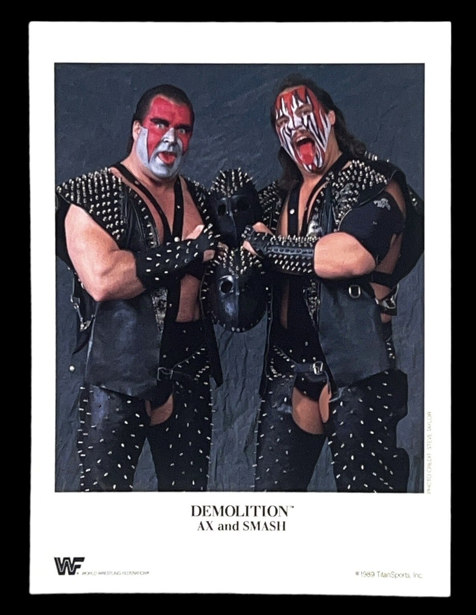 WWE DEMOLITION SMASH AND AX OFFICIAL LICENSED 8.5X11 ORIGINAL