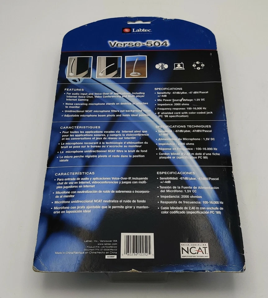 Labtec Verse-504 Desk Microphone For PC Voice Access - Image 2 of 2