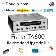Fisher TA-600 receiver restoration recap repair service rebuild kit capacitor