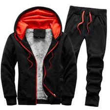 Men's Two Piece Set Winter Sports Set Men's Warm Men's Set