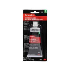 3M BONDO 907 GLAZING AND SPOT PUTTY, 4.5 fl oz Tube