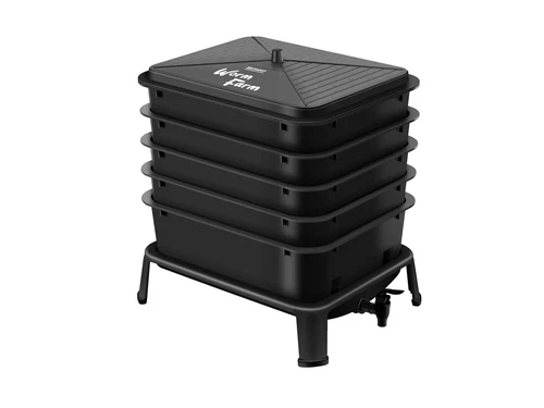 Blütezeit 5-Tray Worm Composter, Worm Farm Kit Indoor & Outdoor, Worm Compo