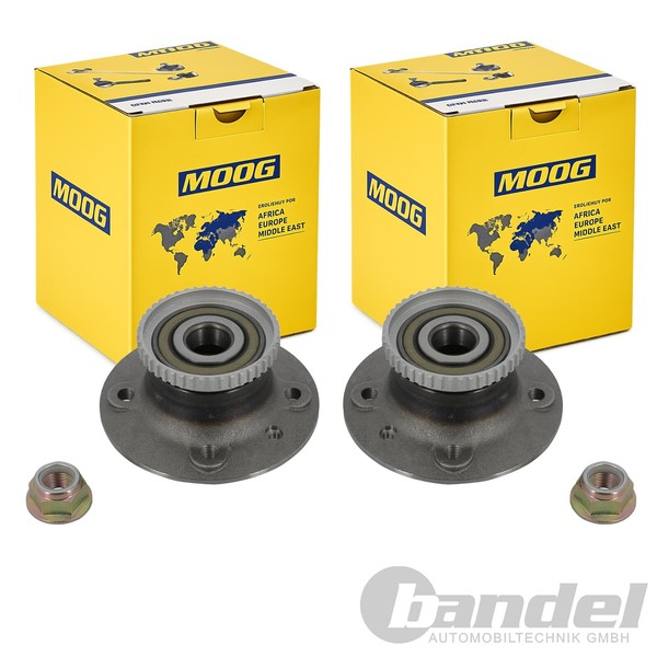 2X Moog RADLAGER-SATZ Radlagersatz Hinten Passend FüR Renault Megane ScÉNic-image