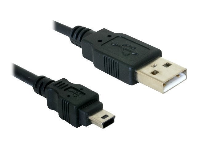 Delock 82252 1,5 m USB A Mini-USB B USB 2.0 Maschio/Maschio Nero Cable USB 2.0 >