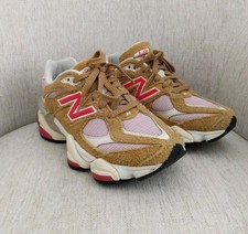 New Balance 9060 Running Shoes Womens 6 Tan Pink Great Plains True Red U9060GEA