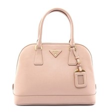 Prada Saffiano Lux Leather Handbag Women Pink One Size