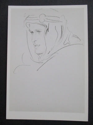 Postkarte T.E.Lawrence von Arabien um 1919 Augustus John National Portrait Gallery