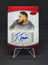 2021 Sage Aspire Football - Tommy Togiai RC Auto Red Foil Parallel #ASP-123 