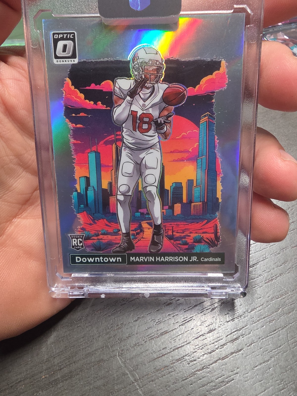 Marvin Harrison Jr. Panini Donruss Optic Downtown! #12 Base