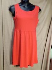 Old Navy Womens Size Size Large Orange Round Neck  Sleeveless A-Line Dress