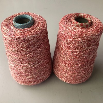 KonenGarn 640g rosa 2x Baumwolle Viskose  Nm 4 Maschinen- Handstrick Handarbeit