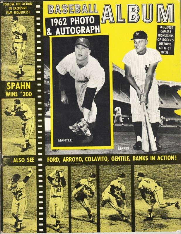 1962 Major League Baseball Illustrated Yearbook/Album by JRW Pub.