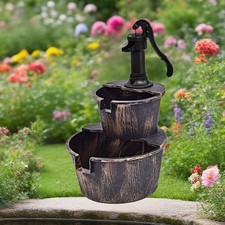 Fontaine d'extérieur en forme de cascade pour jardin, ferme, balcon
