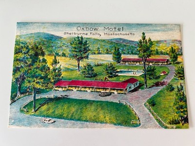 Oxbow Motel Shelburne Falls Massachusetts MA Postcard