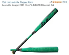 Louisville Slugger 2023 Meta (-3) BBCOR Baseball Bat 32" 29 oz WBL26390102932