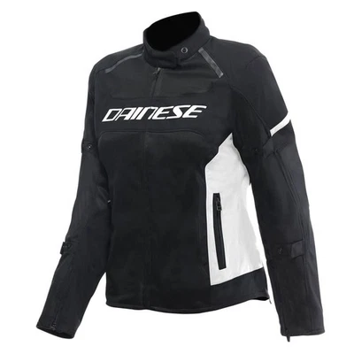 Veste de moto Tissu Femme Dainese AIR FRAME 3 TEX Été Black/White/White - Photo 1/4