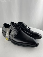 Stacy Adams Ardell Plain Toe Oxford Dress Shoes Black Leather 20162-001 Size 12M
