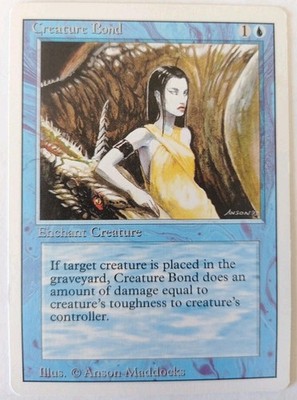 MTG MAGIC 1994 - CREATURE BOND - ENCHANT CREATURE - REVISED EDITION - ENG 