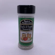 Spice Supreme Garlic & Pepper Seasoning 5 1/4 Oz B/b 02/2027 
