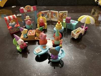 Peppa Pig Party Pretend Play Toy Set Figures Accessories Cake Table Cart