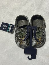 Rugged Shark Camo Clogs Slip On Water Shoes Washable Floatable Size 7NWT