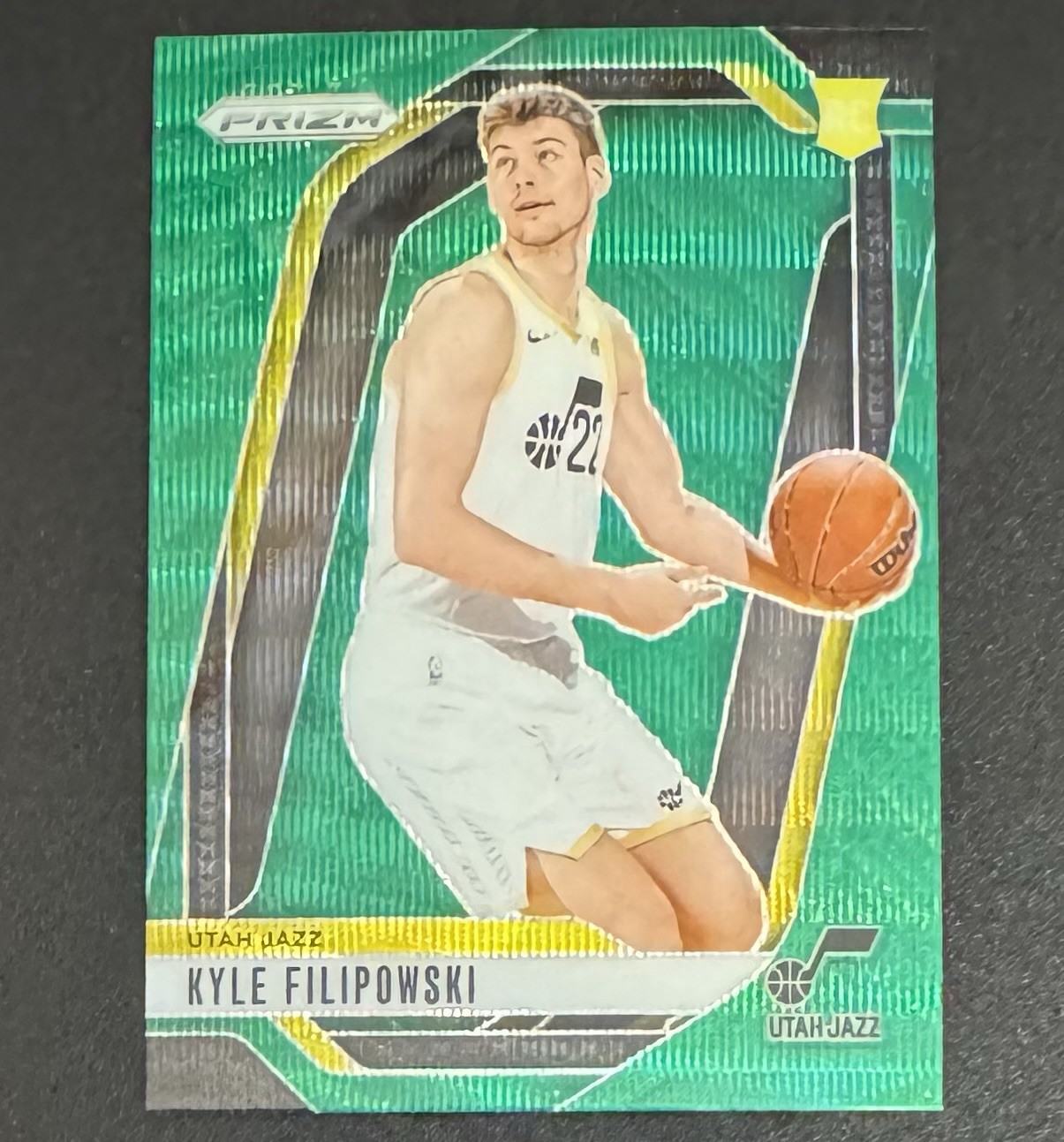 Kyle Filipowski 2024-25 Panini Prizm ROOKIE Green Wave #263 - Utah Jazz
