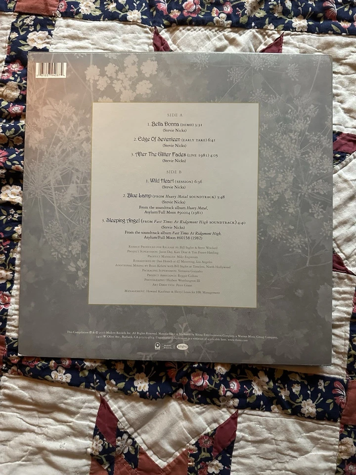 Stevie Nicks 1981-1983 LP Rarities 2017 Record Store Day Exclusive Foto 2 de 4