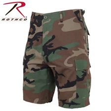 100% Cotton Woodland Camo  Shorts BDU  Small 7056-S