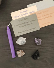 Hekate Altar Crystal Kit | Protection Set with Raw Stones