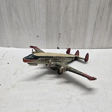 Vintage Tin Friction Airplane Japan Northwest Orient Airlines N37530 To Restore
