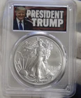 President Trump 2025 US Silver Eagle $1 PCGS MS70 (JM Bullion)